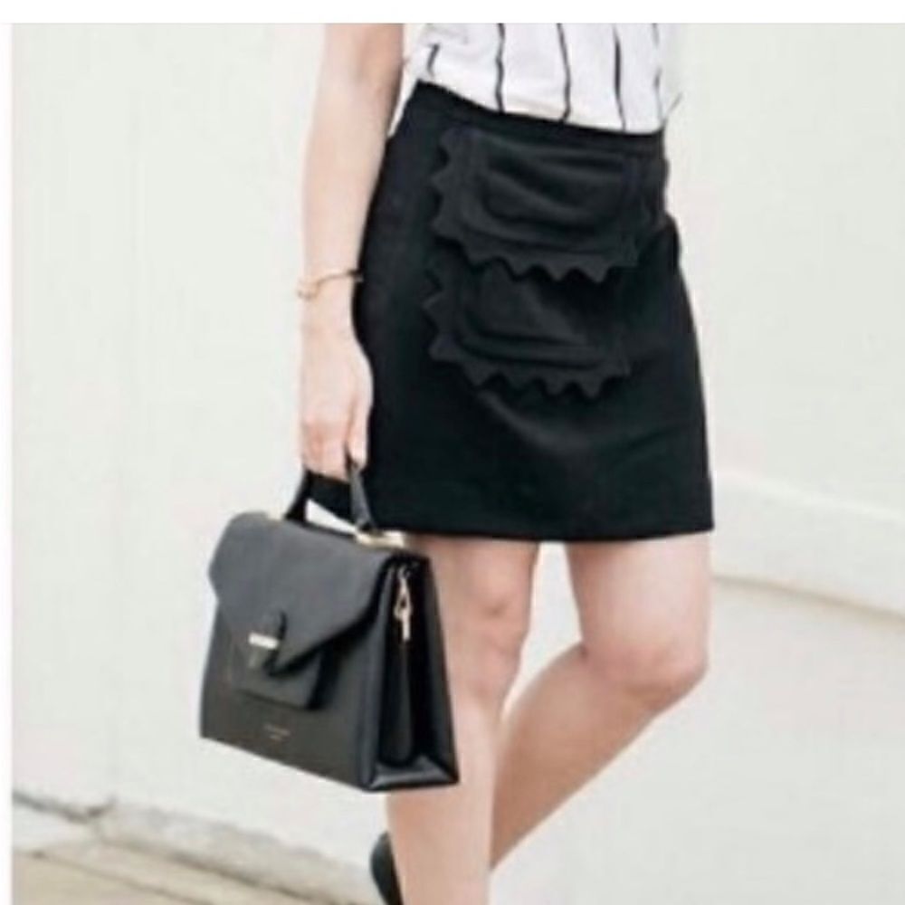Victoria Beckham by Target Womens Black Skirt Mini SZ 10 NWT